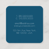 abstrakt quadratische visitenkarte (Rückseite)