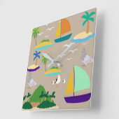 Abstrakt Quadratische Wanduhr (Winkel)