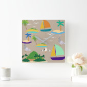 Abstrakt Quadratische Wanduhr (Zuhause)