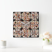 Abstrakt Quadratische Wanduhr (Zuhause)