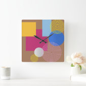 Abstrakt Quadratische Wanduhr (Zuhause)