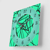 Abstrakt Quadratische Wanduhr (Winkel)
