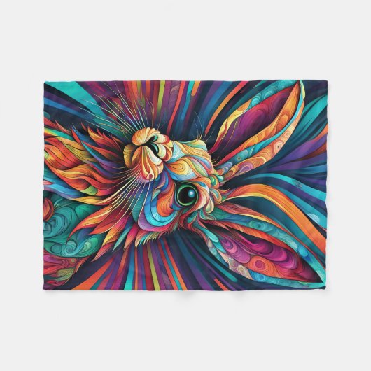 ABSTRAKT RABBIT BLANKET FLEECEDECKE (Vorderseite (Horizontal))