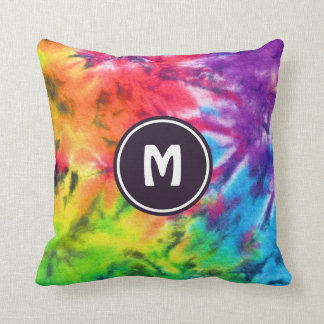 Abstrakt Rainbow Batik Gefärbte Krawatte Retro Boh Kissen