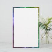 Abstrakt Rainbow Bokeh Briefpapier (Stehend Vorderseite)