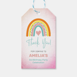 Abstrakt Rainbow Girls Geburtstagsparty Danke Geschenkanhänger