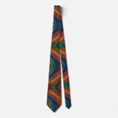 Abstrakt Rainbow Gold Imitate Glitzer Neckties Krawatte (Vorderseite)