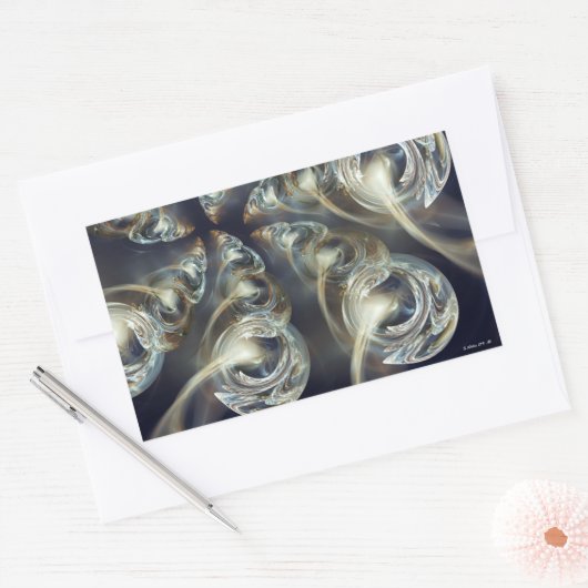 Abstrakt Rechteckiger Aufkleber (Umschlag)