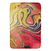 Abstrakt Red Art Rug Badematte (Vorderseite Vertikal)