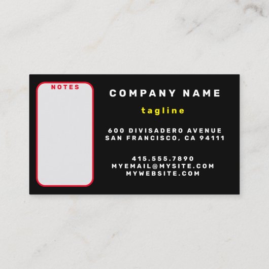 Abstrakt Red Black Kariert Modern Collection Visitenkarte (Rückseite)