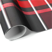 Abstrakt Red Black Kariert Populary Collection Geschenkpapier (Rolleneckpunkt)