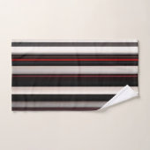 Abstrakt Red Black Lines TrendCollection Badhandtuch Set (Handtuch)