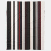 Abstrakt Red Black Lines TrendCollection Fleecedecke (Vorderseite)