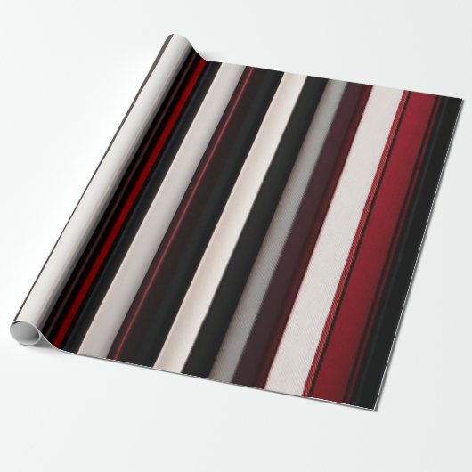 Abstrakt Red Black Lines TrendCollection Geschenkpapier (Ungerollt)