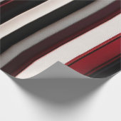 Abstrakt Red Black Lines TrendCollection Geschenkpapier (Ecke)