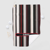 Abstrakt Red Black Lines TrendCollection Golfhandtuch (Insitu)