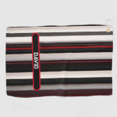 Abstrakt Red Black Lines TrendCollection Golfhandtuch (Horizontal)