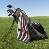 Abstrakt Red Black Lines TrendCollection Golfhandtuch (Gras)
