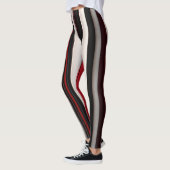 Abstrakt Red Black Lines TrendCollection Leggings (Links)