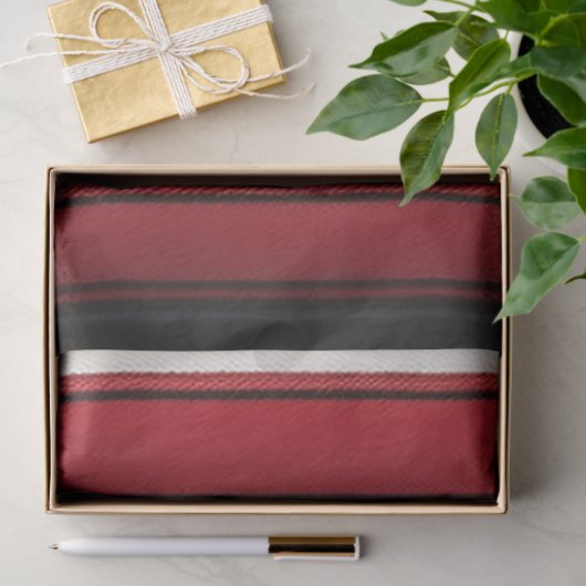Abstrakt Red Black Lines TrendCollection Seidenpapier (Geschenk)