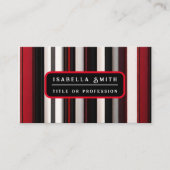 Abstrakt Red Black Lines TrendCollection Visitenkarte (Vorderseite)