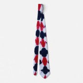 Abstrakt Red Black Modern Men Krawatte (Rückseite)