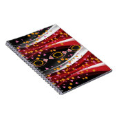 Abstrakt-Red-Black-Notebook Notizblock (Rechte Seite)