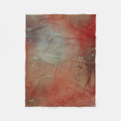 Abstrakt Red Gold Blue Art Fleecedecke (Vorderseite)
