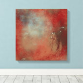 Abstrakt Red Gold Blue Art Leinwanddruck (Insitu (Holzboden))