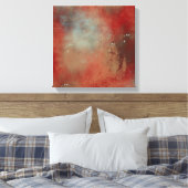 Abstrakt Red Gold Blue Art Leinwanddruck (Insitu (Schlafzimmer))