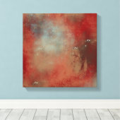 Abstrakt Red Gold Blue Art Leinwanddruck (Insitu (Holzboden))