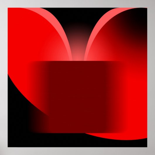 Abstrakt Red Luxury mit Black AP0004 Poster (Vorne)