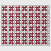 Abstrakt Red Motif Geschenkpapier (Flach)