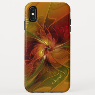 Abstrakt Red Orange Brown Green Fraktal Art Name Case-Mate iPhone Hülle