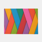 Abstrakt Red Schwarz-weiß Door Mat Fußmatte (Vorderseite)