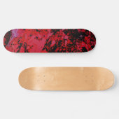 Abstrakt Red Shatter Skateboard (Horizontal)