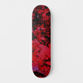 Abstrakt Red Shatter Skateboard (Vorderseite)