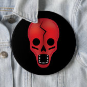 Abstrakt Red Skull Button (Beispiel)