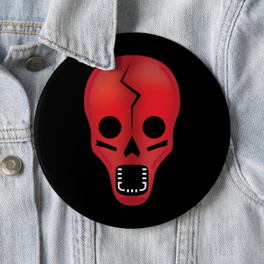 Abstrakt Red Skull Button (Beispiel)