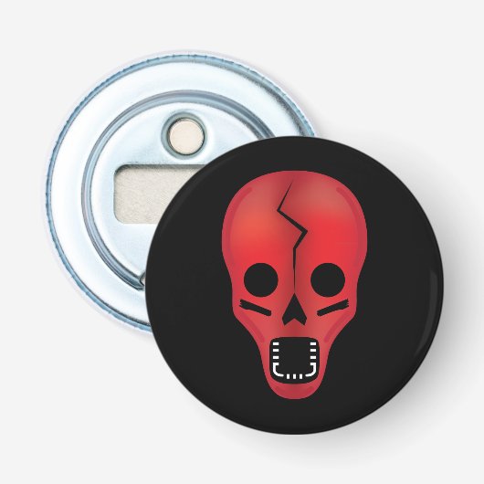 Abstrakt Red Skull Flaschenöffner (Vorderseite)