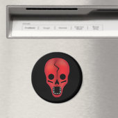 Abstrakt Red Skull Magnet (In Situ (Geschirrspüler))