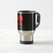Abstrakt Red Skull Reisebecher (VorderseiteRechts)