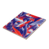Abstrakt Red White und Blue Fliese (Seite)