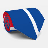 Abstrakt Red White und Blue Krawatte (Gerollt)