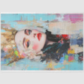 Abstrakt Regal Queen Decoupage Seidenpapier (Vorderseite)