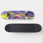 Abstrakt Regenbogen Augen Skateboard (Horizontal)
