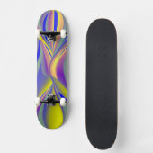 Abstrakt Regenbogen Augen Skateboard (Vorderseite)