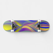 Abstrakt Regenbogen Augen Skateboard (Horizontal)