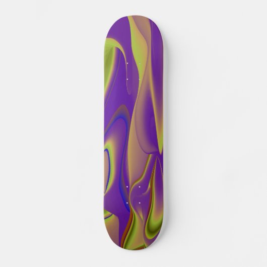 Abstrakt Regenbogen Skateboard (Vorderseite)