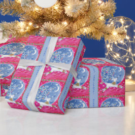 Abstrakt Reindeer Retro Weihnachten Geschenkpapier